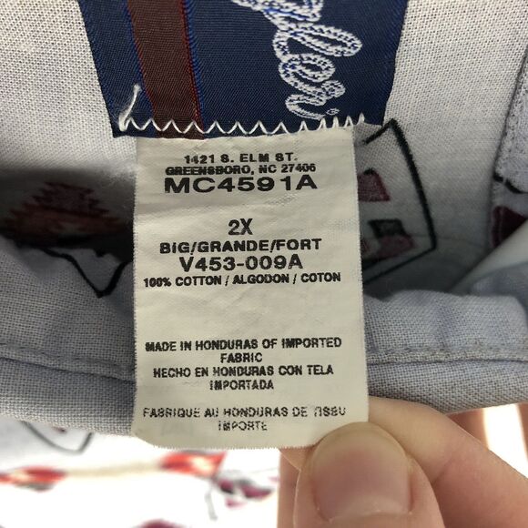 Vintage Wrangler Button Up Shirt Mens 2X Aztec Western Pearl Snap Long Sleeve - Picture 7 of 12